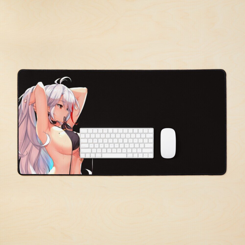 Desk Mat Sexy Prinz Eugen Hot Bikini Lewd (Azur Lane Hentai Ecchi Girl) Large Gaming Mouse Pad 35X16 Inch 7802738328165