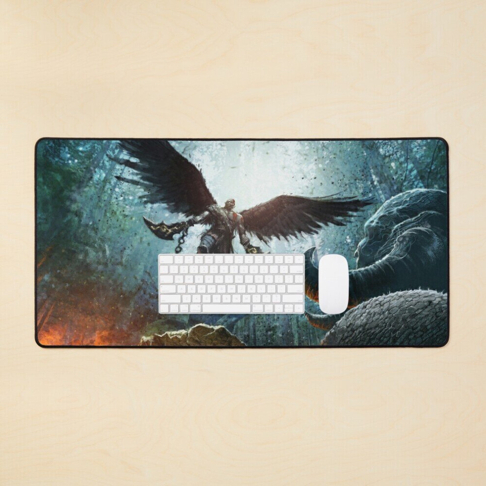 Desk Mat God Of War Large Gaming Mouse Pad 35X16 Inch 7802738364187