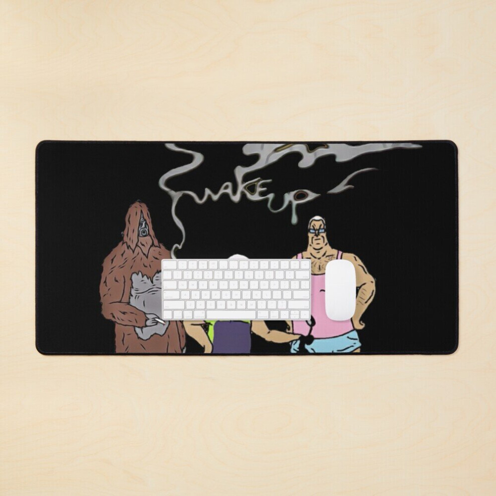 Desk Mat Sassy Lez Mike Nolan Wake Up The Big Lez Show Large Gaming Mouse Pad 35X16 Inch 7802738372151