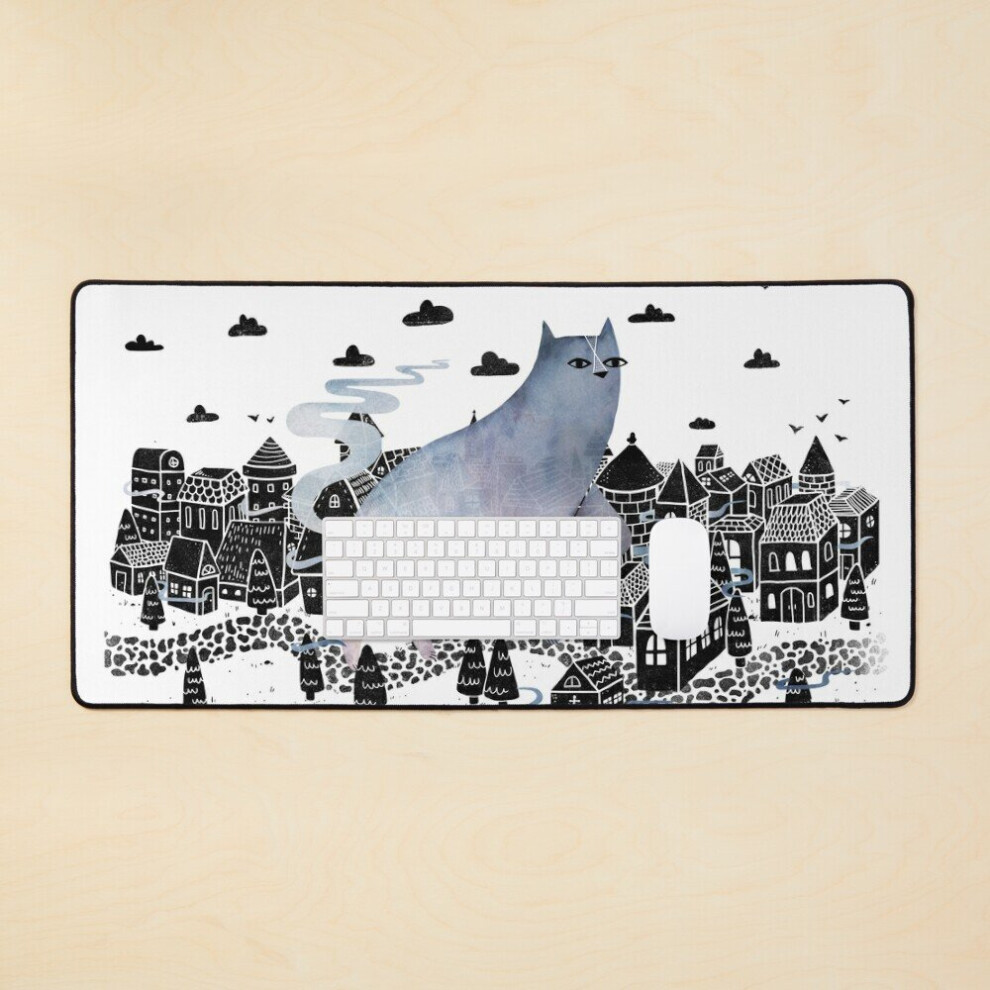 Desk Mat The Fog Large Gaming Mouse Pad 35X16 Inch 7802738384147
