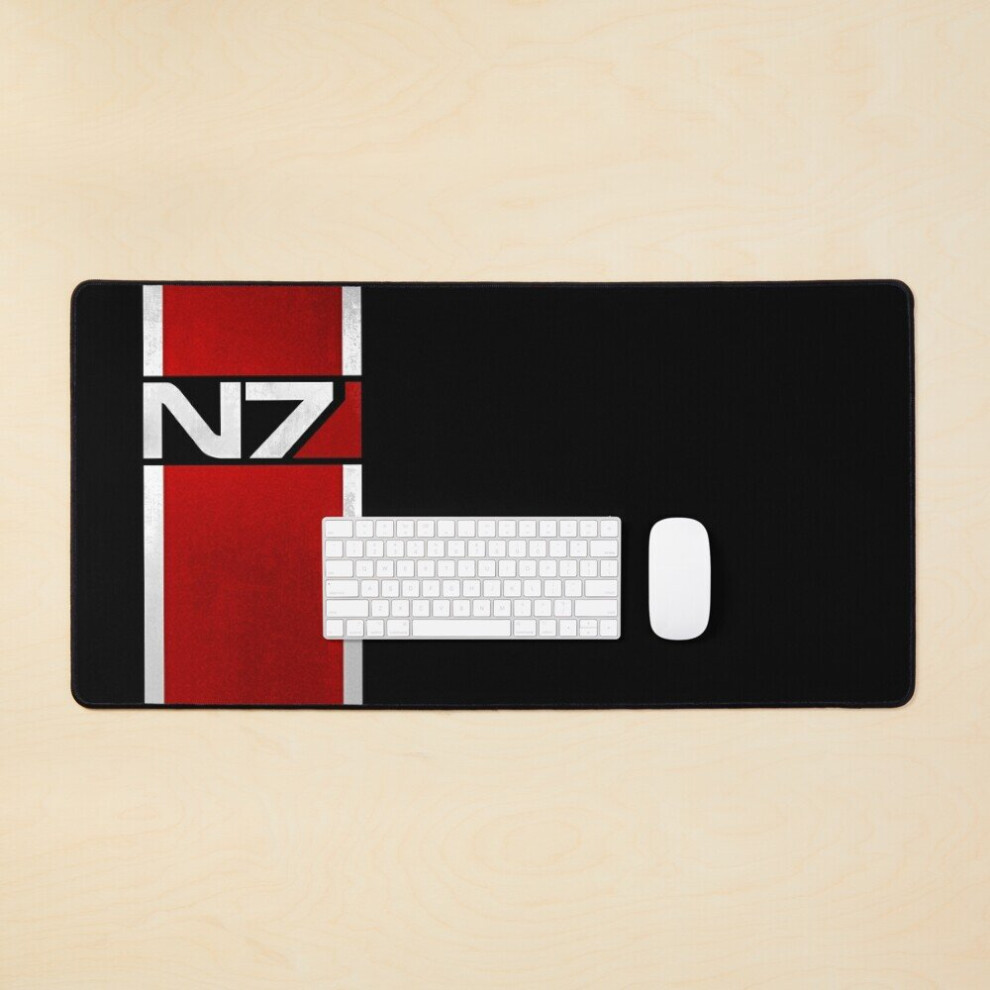 Desk Mat Mass Effect Vertical N7 Large Gaming Mouse Pad 35X16 Inch 7802738312362