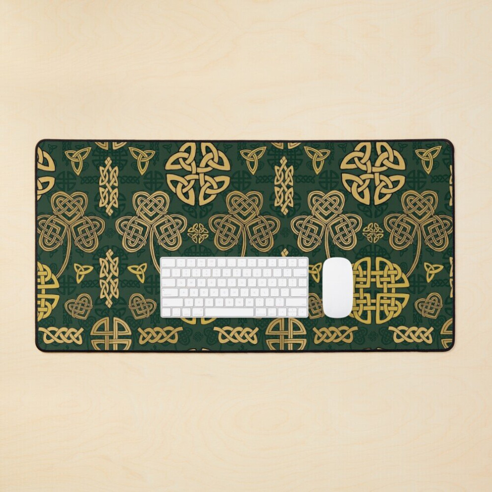 Desk Mat Irish Celtic Pride Large Gaming Mouse Pad 35X16 Inch 7802738379129