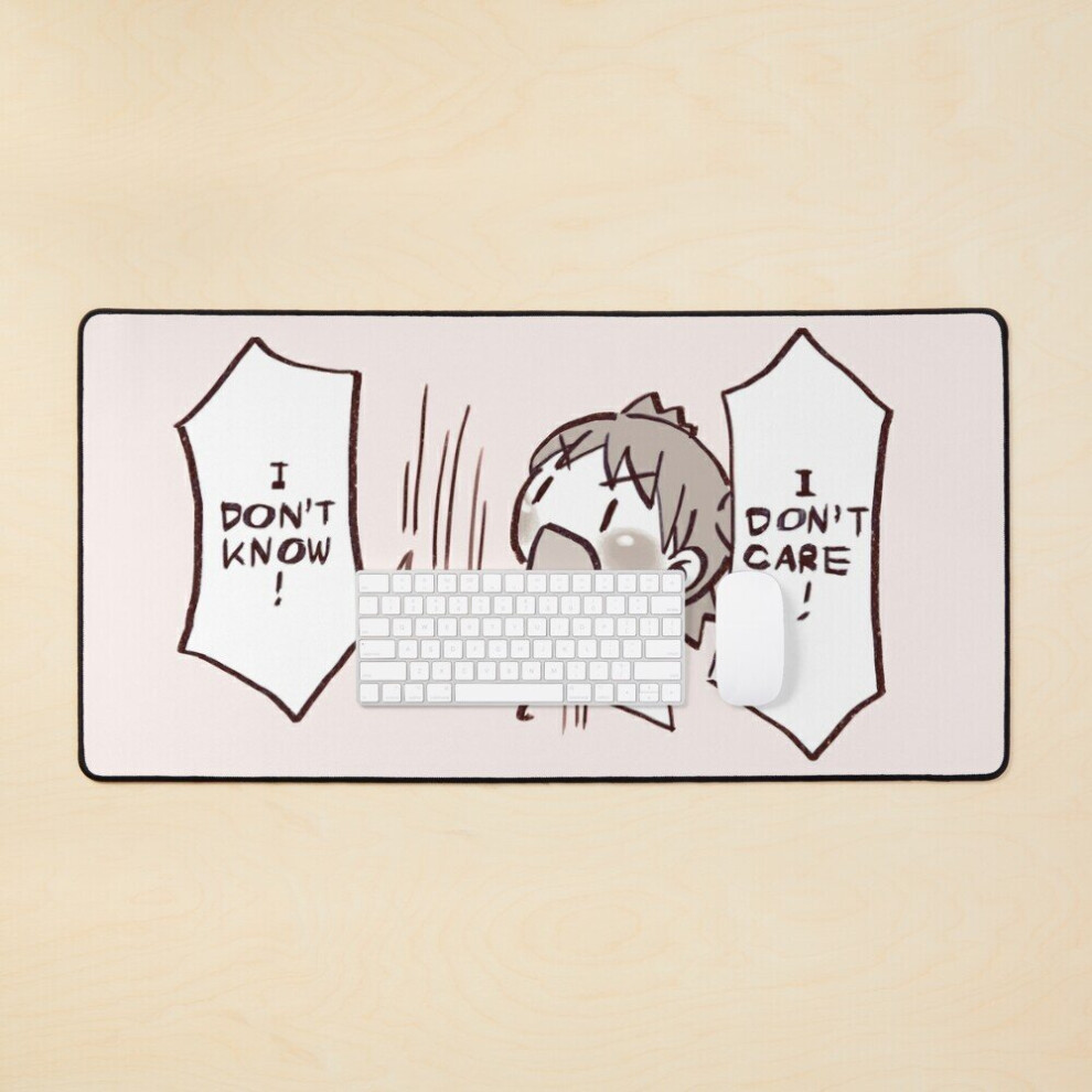 Desk Mat I Draw Yotsuba Says I Don't Know I Don't Care / Yotsubato Large Gaming Mouse Pad 35X16 Inch 7802738342758