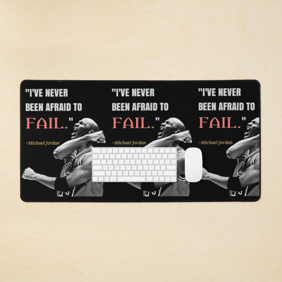 Desk Mat Michael Jordan Quotes Large Gaming Mouse Pad 35X16 Inch 7802738395143