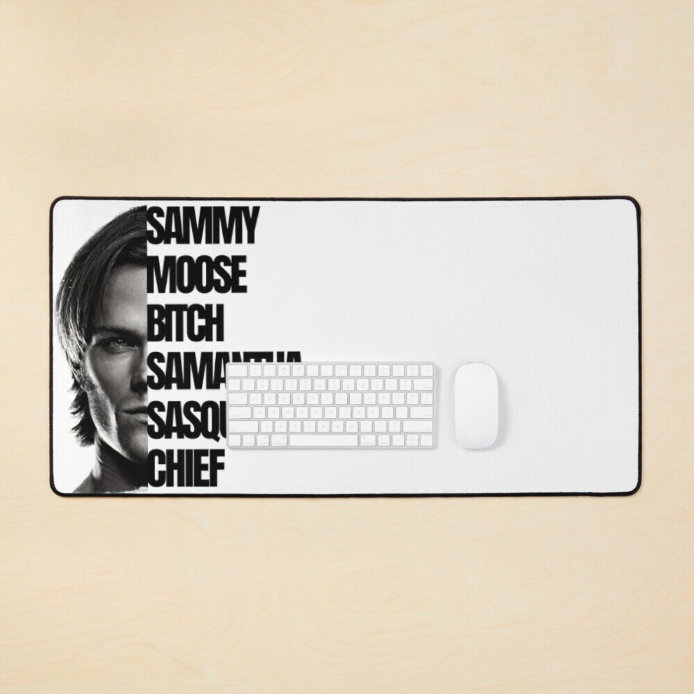 Desk Mat Supernatural - Sam Winchester Nicknames Large Gaming Mouse Pad 35X16 Inch 7802738339833