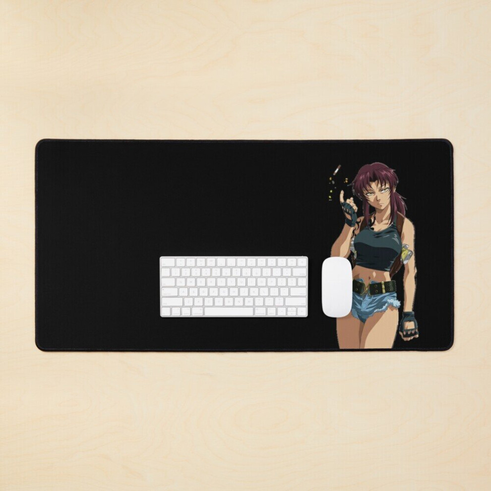 Desk Mat Lagoon Anime Large Gaming Mouse Pad 35X16 Inch Black 7802738336917