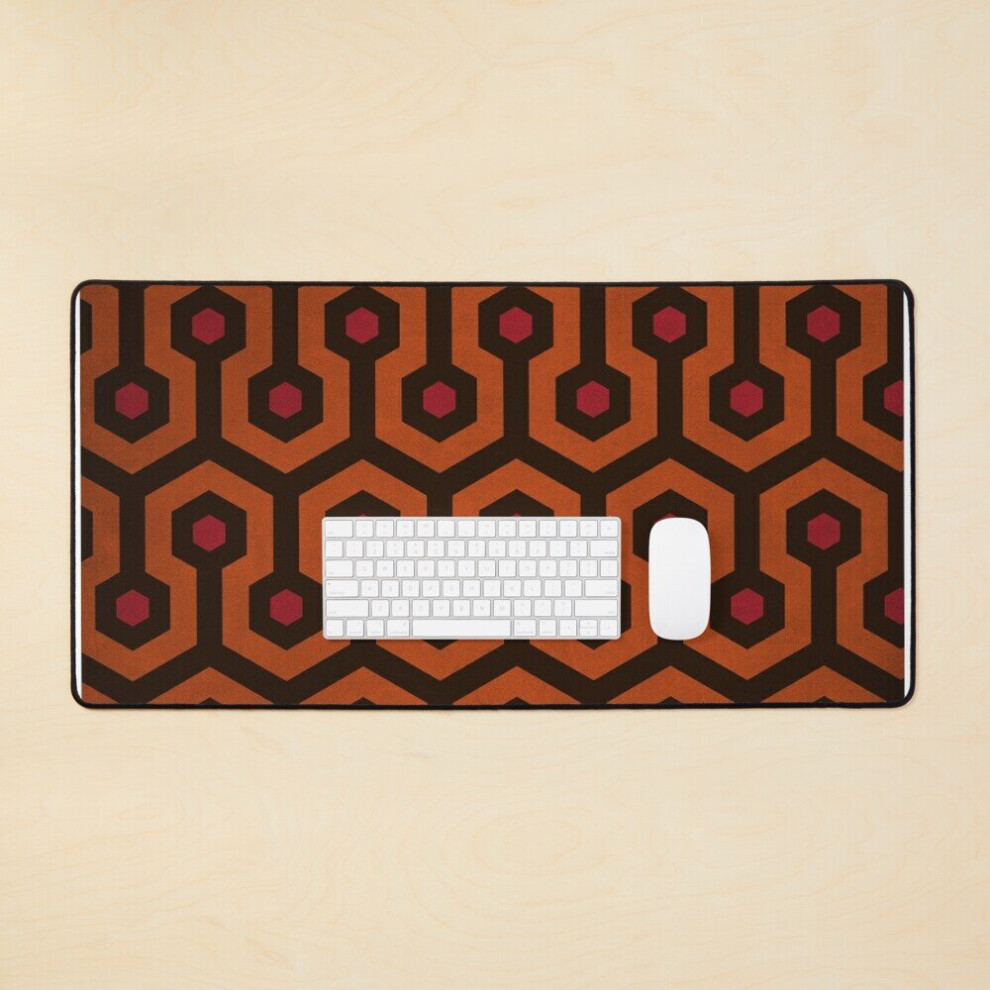 Desk Mat Overlook Hotel Carpet The Shining Kubrick Large Gaming Mouse Pad 35X16 Inch 7802738369694