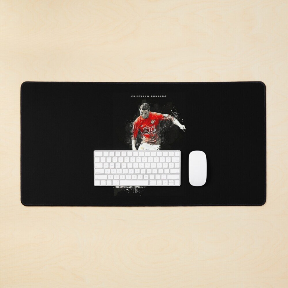 Desk Mat Cristiano Ronaldo Cr7 Skills Manchester 2021/22,Ronaldo Gifts, Ronaldo Ronaldo Top Items Large Gaming Mouse Pad 35X16 Inch 7802738383010