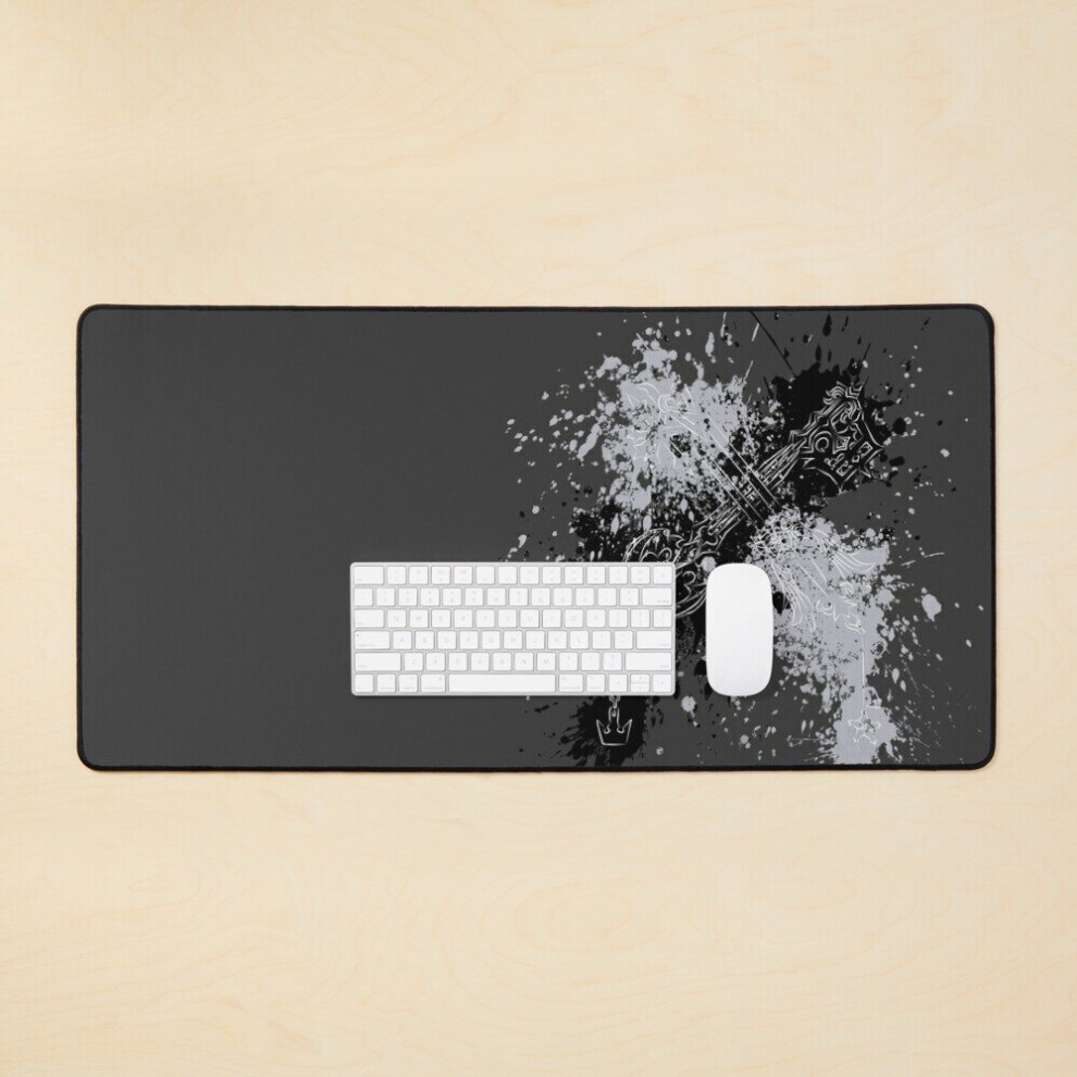 Desk Mat Oblivion Oathkeeper And Large Gaming Mouse Pad 35X16 Inch Black/White 7802738395952