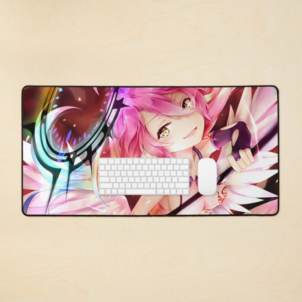 Desk Mat Jibril No Game No Life Large Gaming Mouse Pad 35X16 Inch 7802738397222