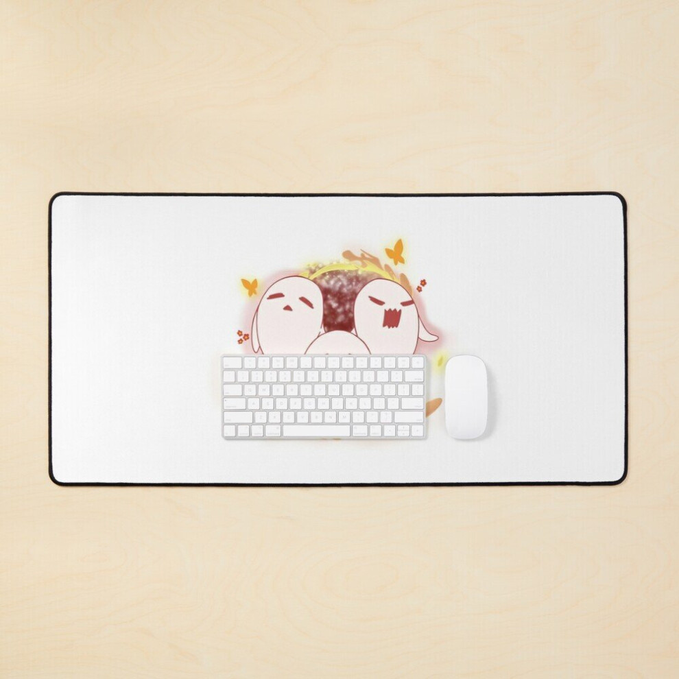 Desk Mat Hu Tao Ghosty Trio Genshin Impact Large Gaming Mouse Pad 35X16 Inch 7802738401462