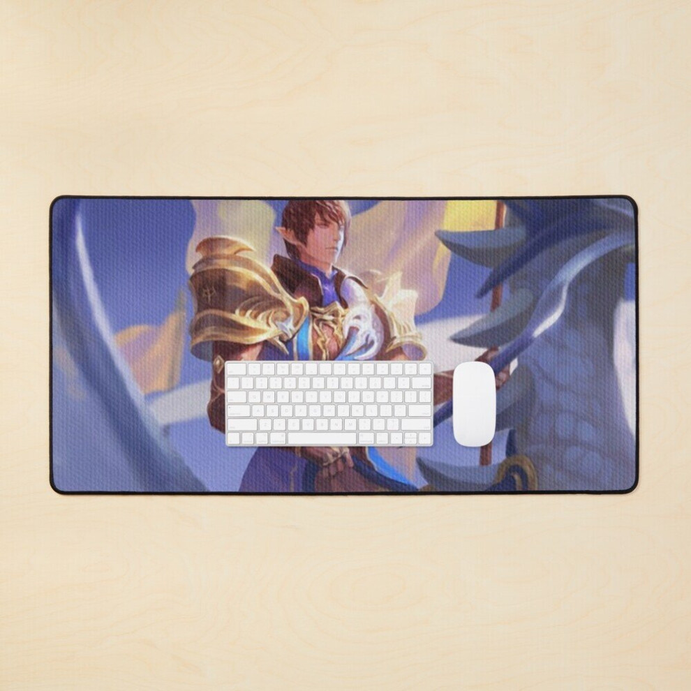 Desk Mat Aymeric - Azure Dragoon Large Gaming Mouse Pad 35X16 Inch 7802738325676