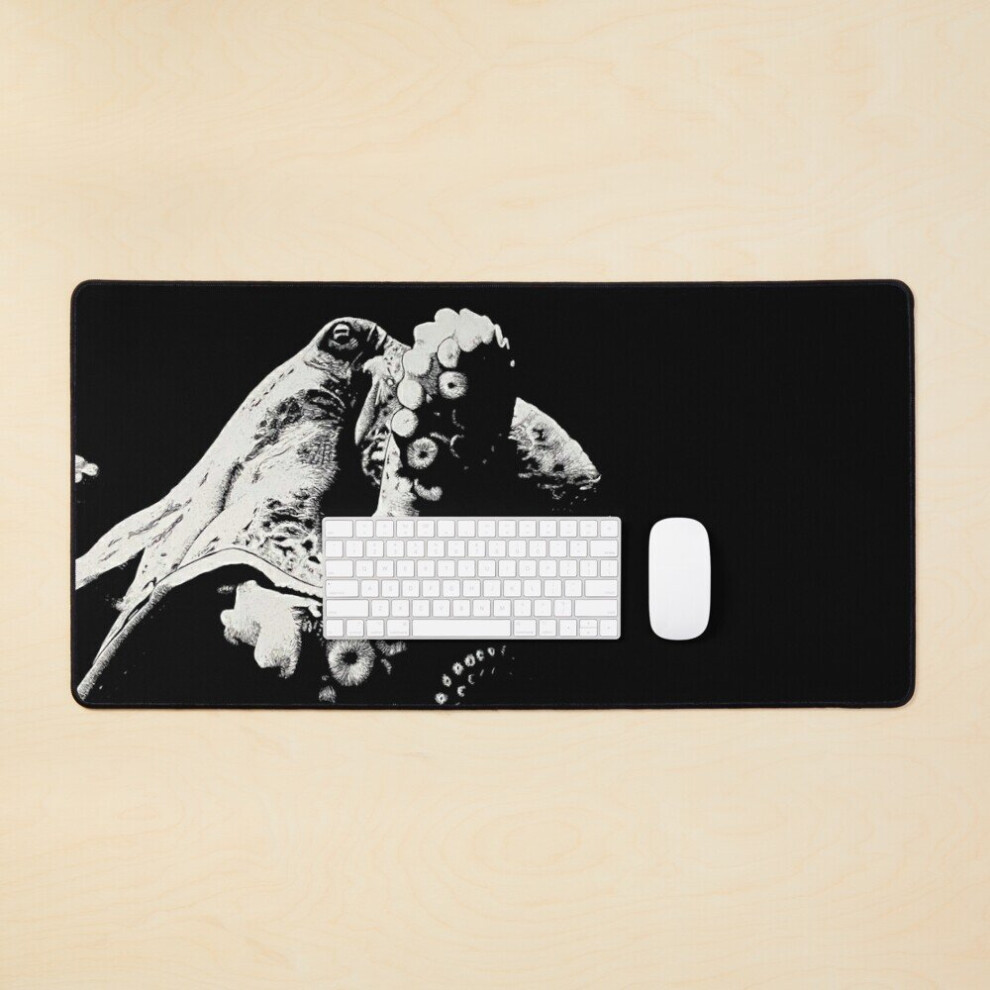 Desk Mat Octopus Monochrome Large Gaming Mouse Pad 35X16 Inch 7802738352641