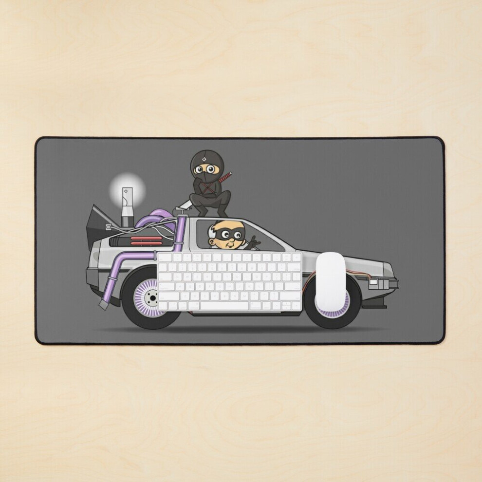 Desk Mat Dolorean Ninja Large Gaming Mouse Pad 35X16 Inch 7802738337334