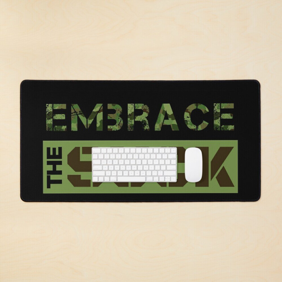 Desk Mat Military Embrace The Suck Large Gaming Mouse Pad 35X16 Inch 7802738386431