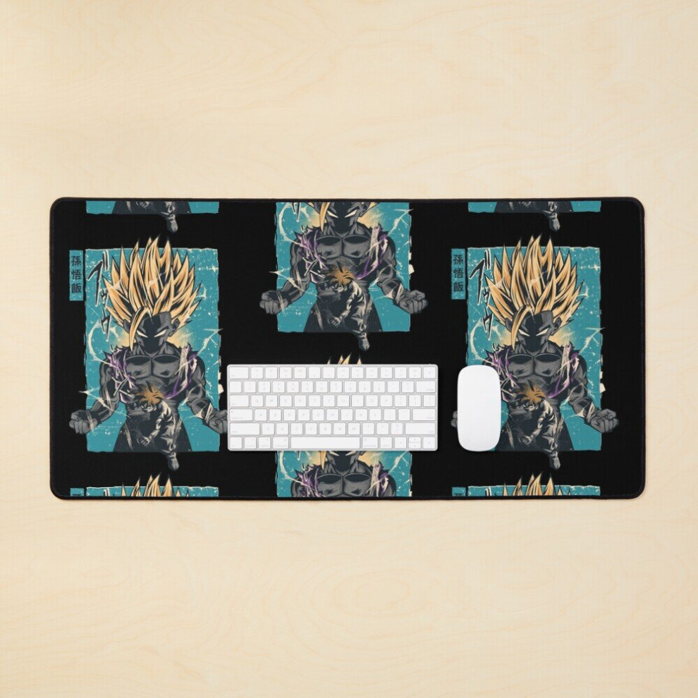 Desk Mat Gohan Retoro Large Gaming Mouse Pad 35X16 Inch 7802738376524