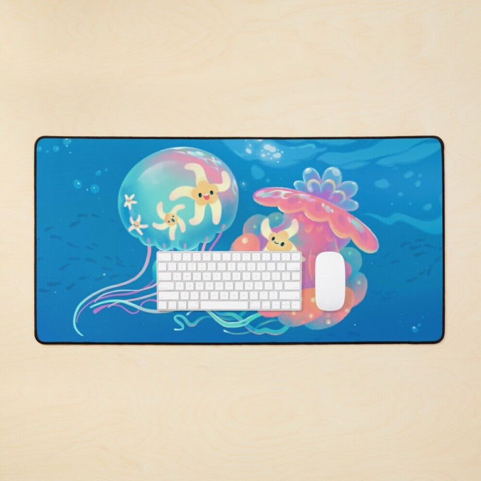 Desk Mat Jellyfish Bus Large Gaming Mouse Pad 35X16 Inch 7802738410457
