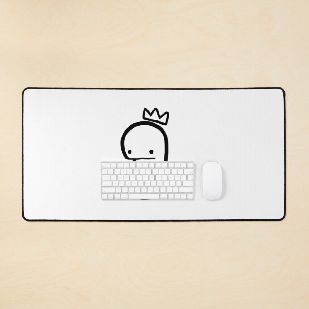 Desk Mat Bang Chan Dino Crown Drawing Large Gaming Mouse Pad 35X16 Inch 7802738381085