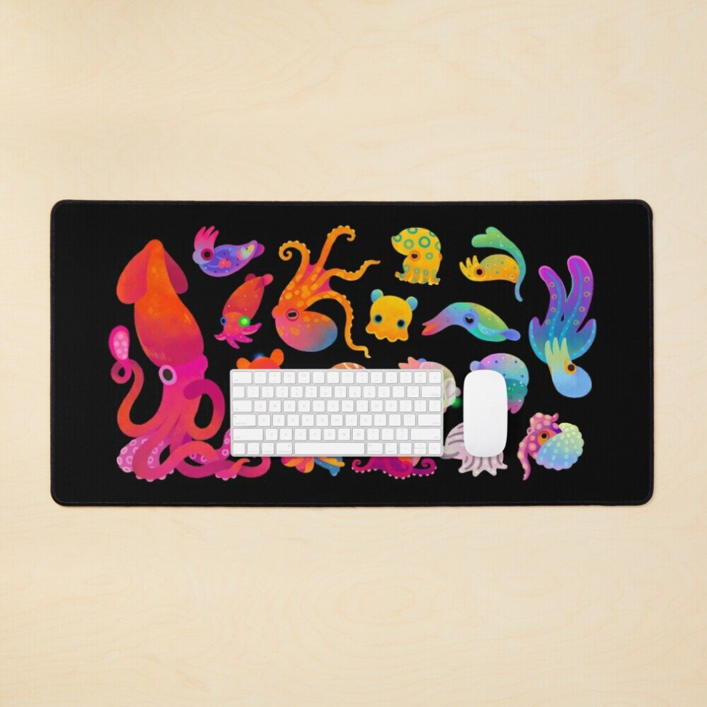 Desk Mat Cephalopod Large Gaming Mouse Pad 35X16 Inch 7802738311983