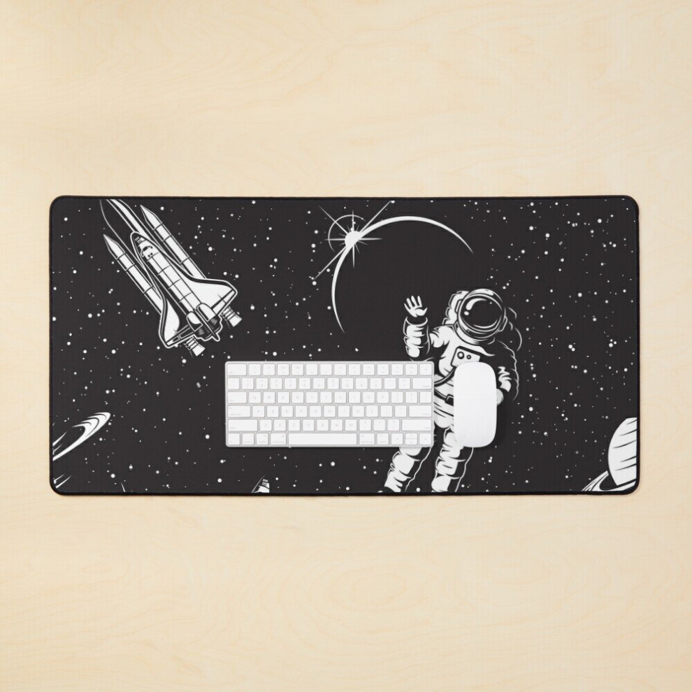 Desk Mat Astronaut Large Gaming Mouse Pad 35X16 Inch 7802738403398