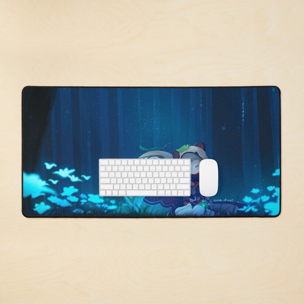 Desk Mat Sayu - Genshin Impact Large Gaming Mouse Pad 35X16 Inch 7802738394795