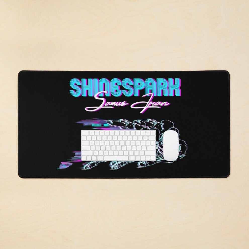 Desk Mat Glitch Shinespark Large Gaming Mouse Pad 35X16 Inch 7802738333305