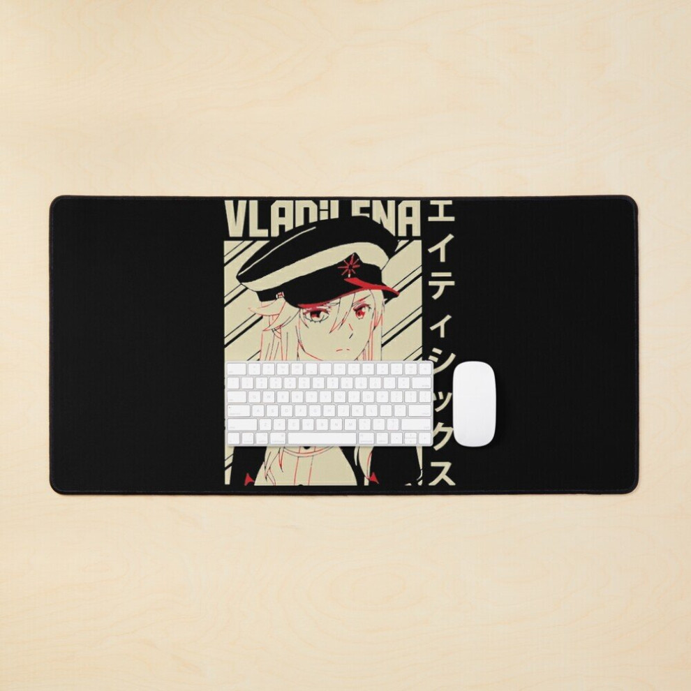 Desk Mat 86 Eighty Six Anime Science Fiction Novel Manga Series Written Asato Retro Wave Large Gaming Mouse Pad 35X16 Inch Light 7802738334821