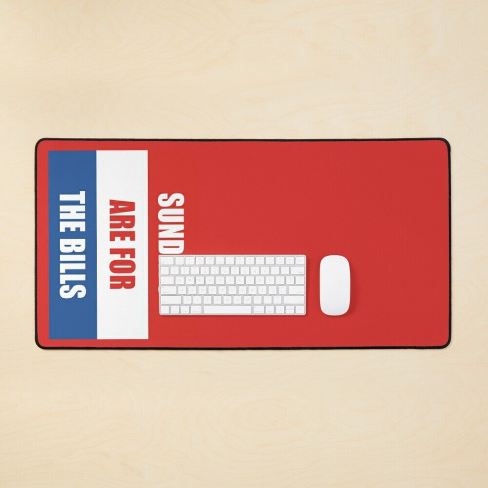 Desk Mat Sundays Are For The Bills Large Gaming Mouse Pad 35X16 Inch 7802738342000