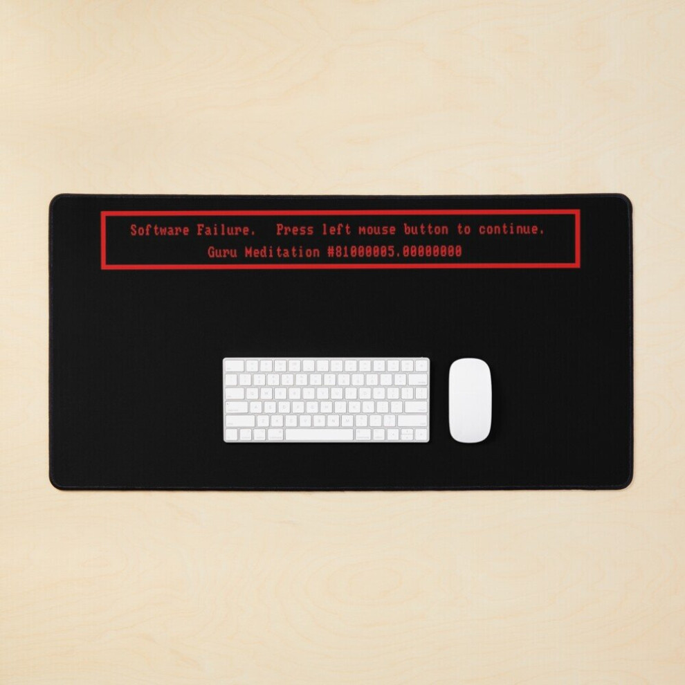 Desk Mat Amiga Guru Meditation Software Failure Large Gaming Mouse Pad 35X16 Inch 7802738325683