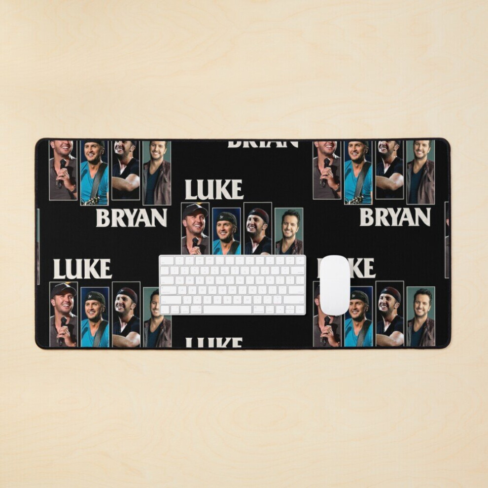 Desk Mat Retro Luke Music Bryan Outlaw Outfits Large Gaming Mouse Pad 35X16 Inch 7802738345100