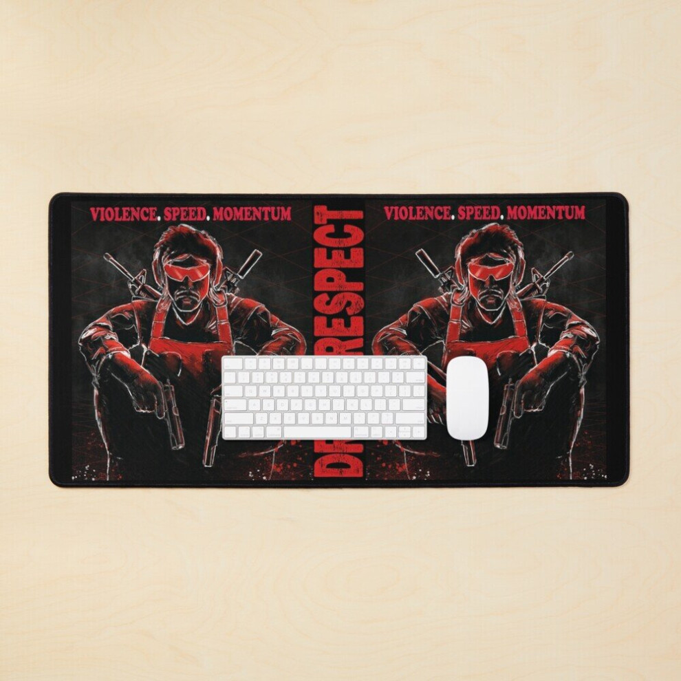 Desk Mat Dr Disrespect Violence Speed Momentum Large Gaming Mouse Pad 35X16 Inch 7802738346602