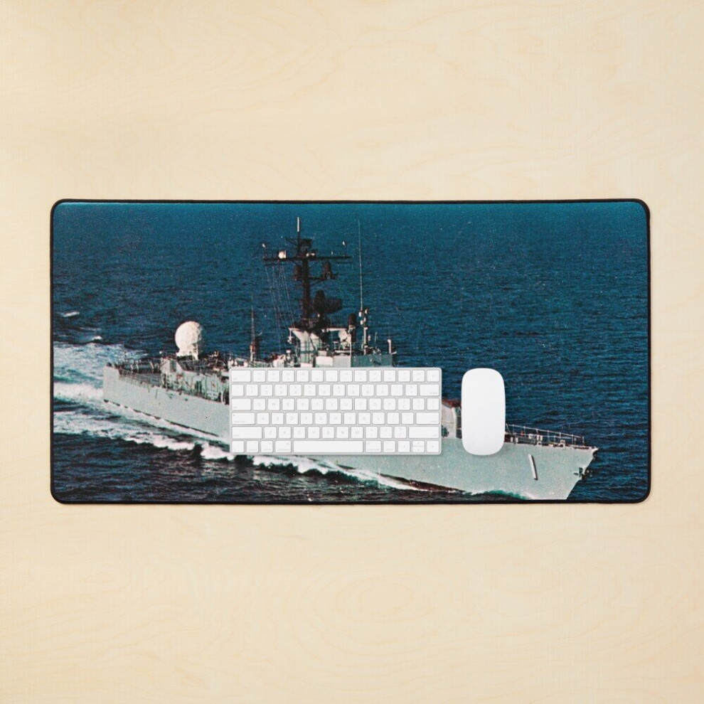 Desk Mat Uss Glover (Agff-1) Ship's Store Large Gaming Mouse Pad 35X16 Inch 7802738350012