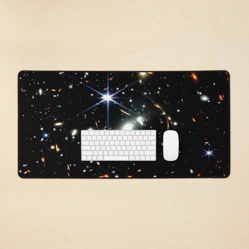 Desk Mat James Webb First Image Deep Field Space Large Gaming Mouse Pad 35X16 Inch 7802738361254