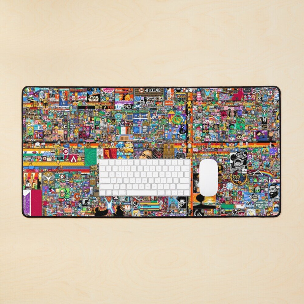 Desk Mat R/Place 2022 Large Gaming Mouse Pad 35X16 Inch 7802738314304