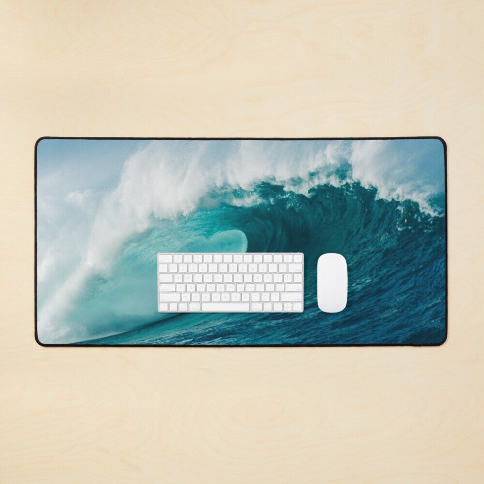 Desk Mat The Big Wave Large Gaming Mouse Pad 35X16 Inch 7802738365955