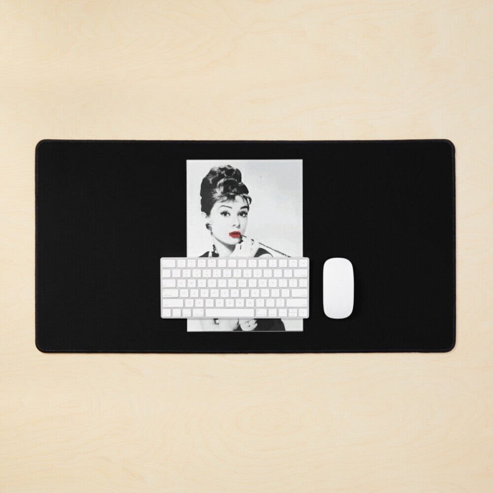 Desk Mat Audrey Hepburn T-Shirt Cla Large Gaming Mouse Pad 35X16 Inch 7802738374070