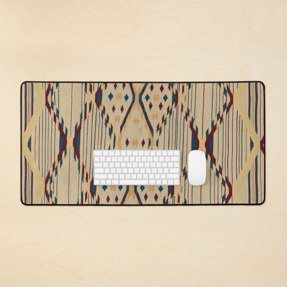 Desk Mat Serape(The Spanish Term For Blanket)Ca. 1865 70 Large Gaming Mouse Pad 35X16 Inch 7802738376876