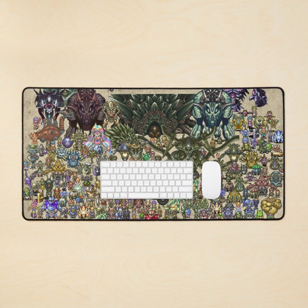 Desk Mat Chrono Trigger Wallpaper Design Large Gaming Mouse Pad 35X16 Inch 7802738377415