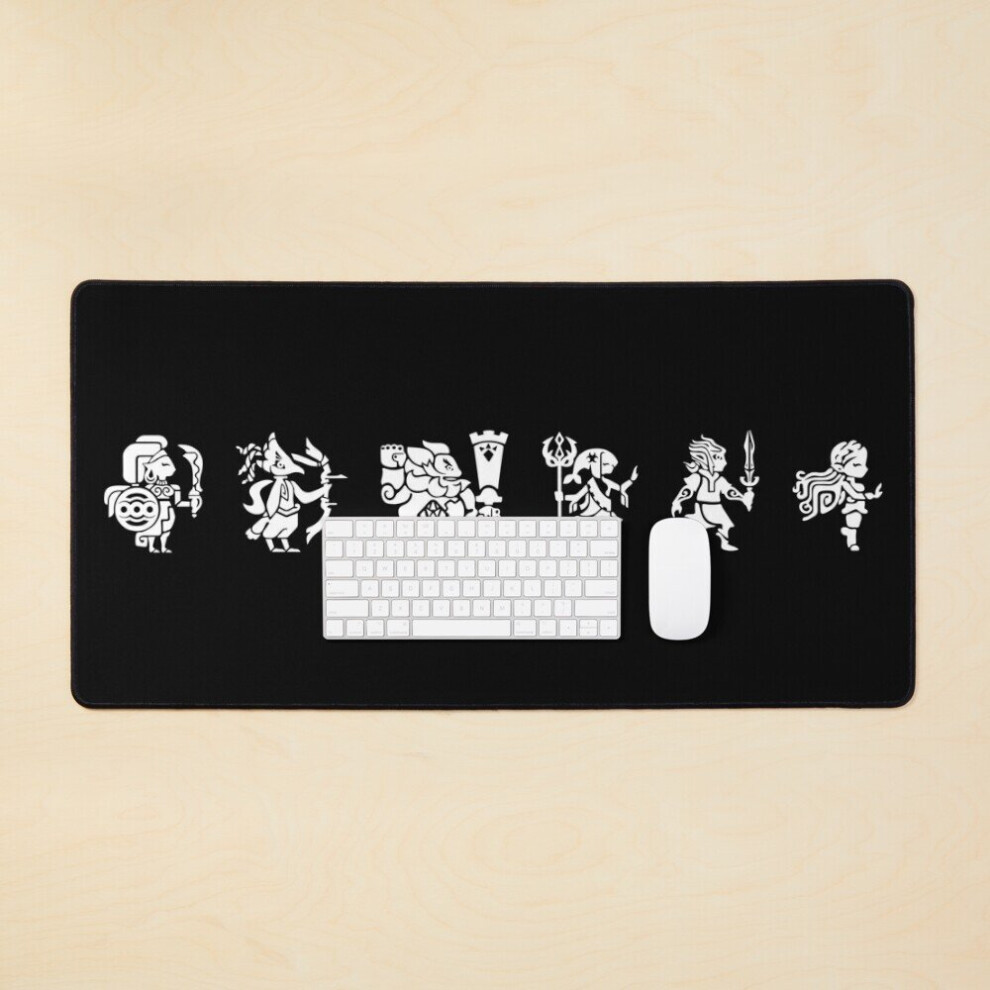 Desk Mat Botw Princess And Champions Runes Large Gaming Mouse Pad 35X16 Inch 7802738387377