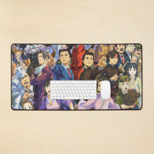 Desk Mat Ace Attorney 20th Anniversary Large Gaming Mouse Pad 35x16 inch
