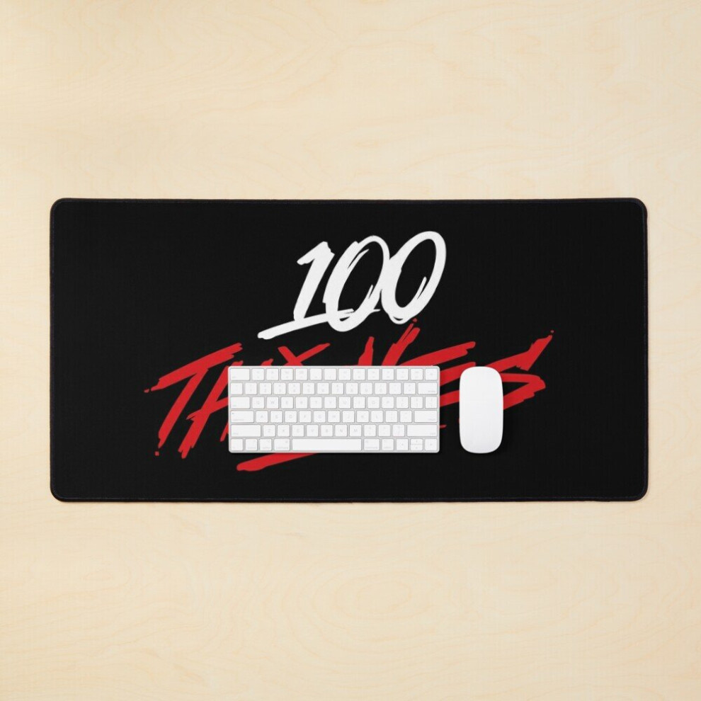 Desk Mat Thieves Merch 100 Thieves Logo Large Gaming Mouse Pad 35X16 Inch 7802738364026