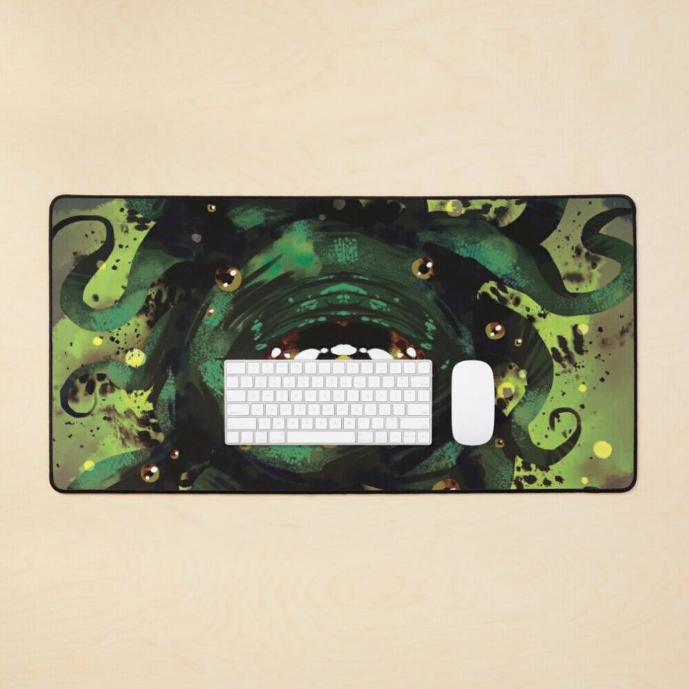 Desk Mat Hermaeus Mora, Daedric Prince Of Knowledge And Memory Large Gaming Mouse Pad 35X16 Inch 7802738320763