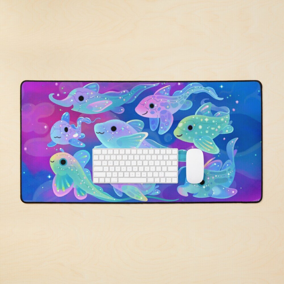Desk Mat Chimaera (Ghost Sharks) Large Gaming Mouse Pad 35X16 Inch 7802738350364