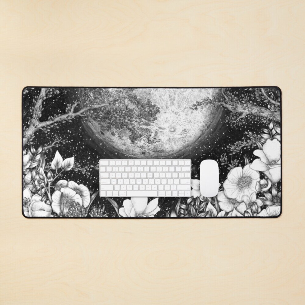 Desk Mat Midnight In The Garden Large Gaming Mouse Pad 35X16 Inch 7802738333268