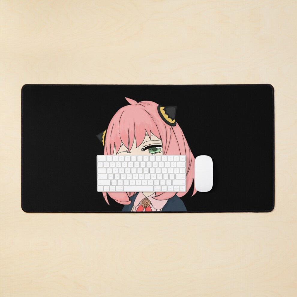 Desk Mat Anya Forger Smile Cute Large Gaming Mouse Pad 35X16 Inch 7802738373264