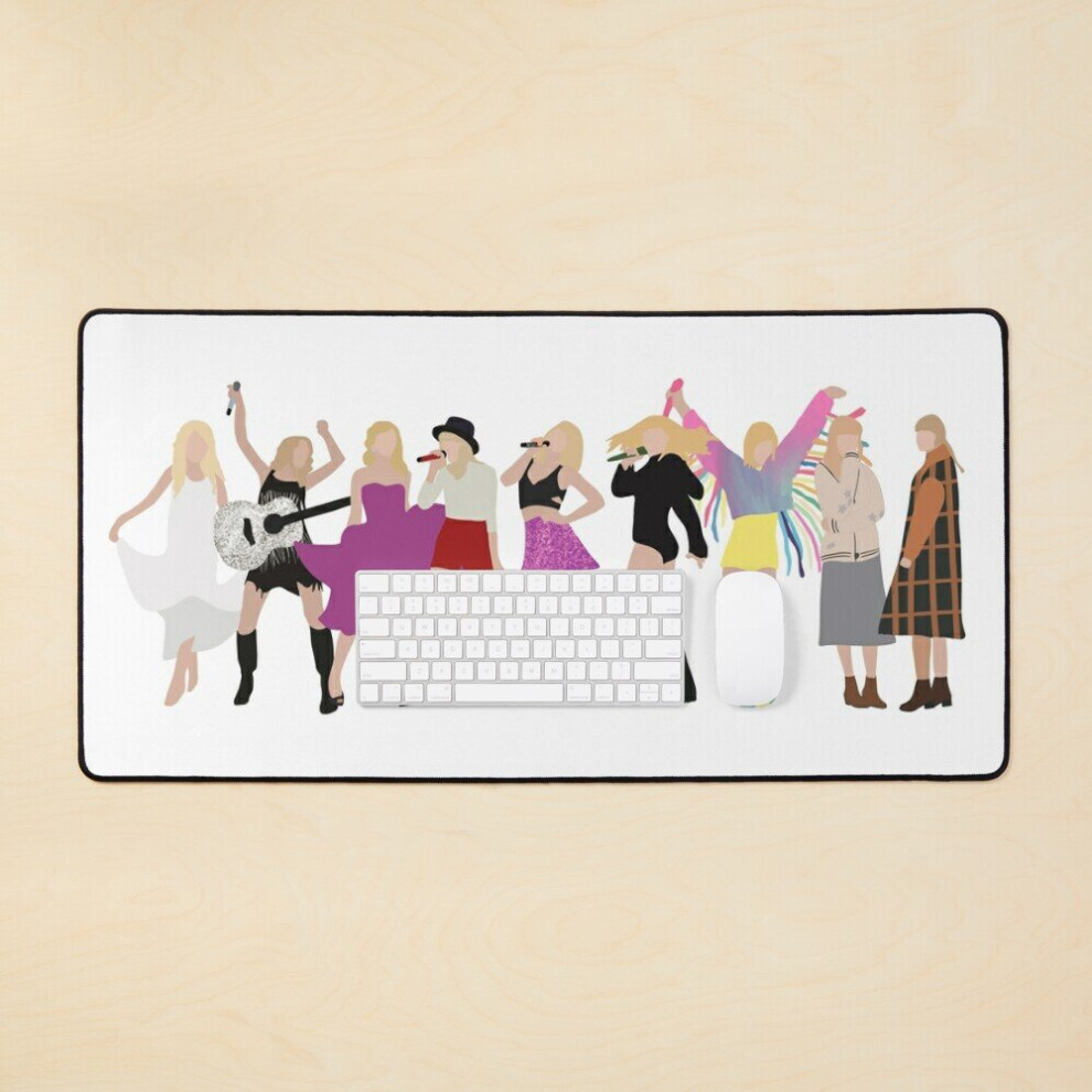 Desk Mat Taylor Swift Eras Evolution Large Gaming Mouse Pad 35X16 Inch 7802738323290
