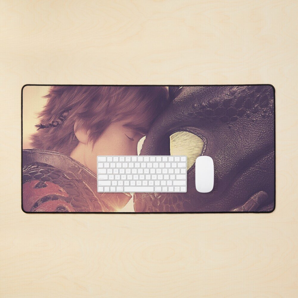 Desk Mat How To Train Your Dragon(Hiccup And Toothless) Large Gaming Mouse Pad 35X16 Inch 7802738401004