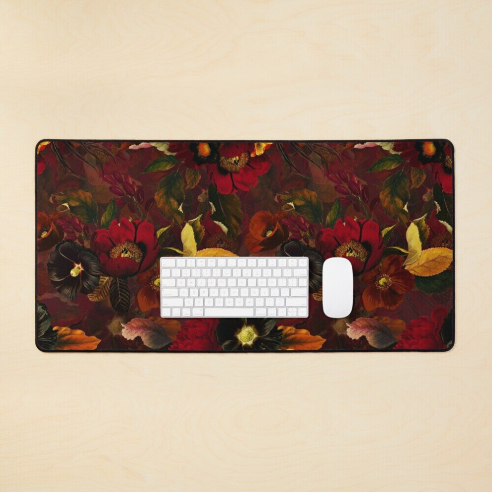 Desk Mat Mystical Night Large Gaming Mouse Pad 35X16 Inch Red 7802738354805