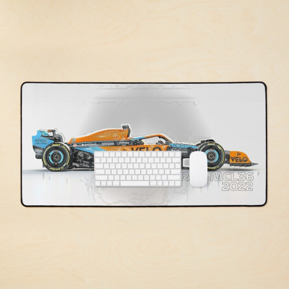 Desk Mat 2022 Mclaren Mcl36 Large Gaming Mouse Pad 35X16 Inch 7802738323337
