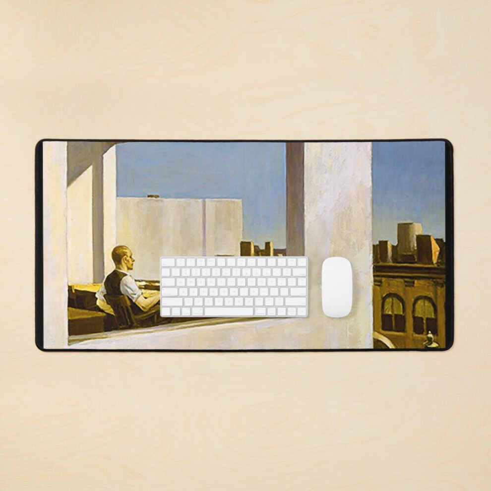 Desk Mat Edward Hopper Large Gaming Mouse Pad 35X16 Inch 7802738358810